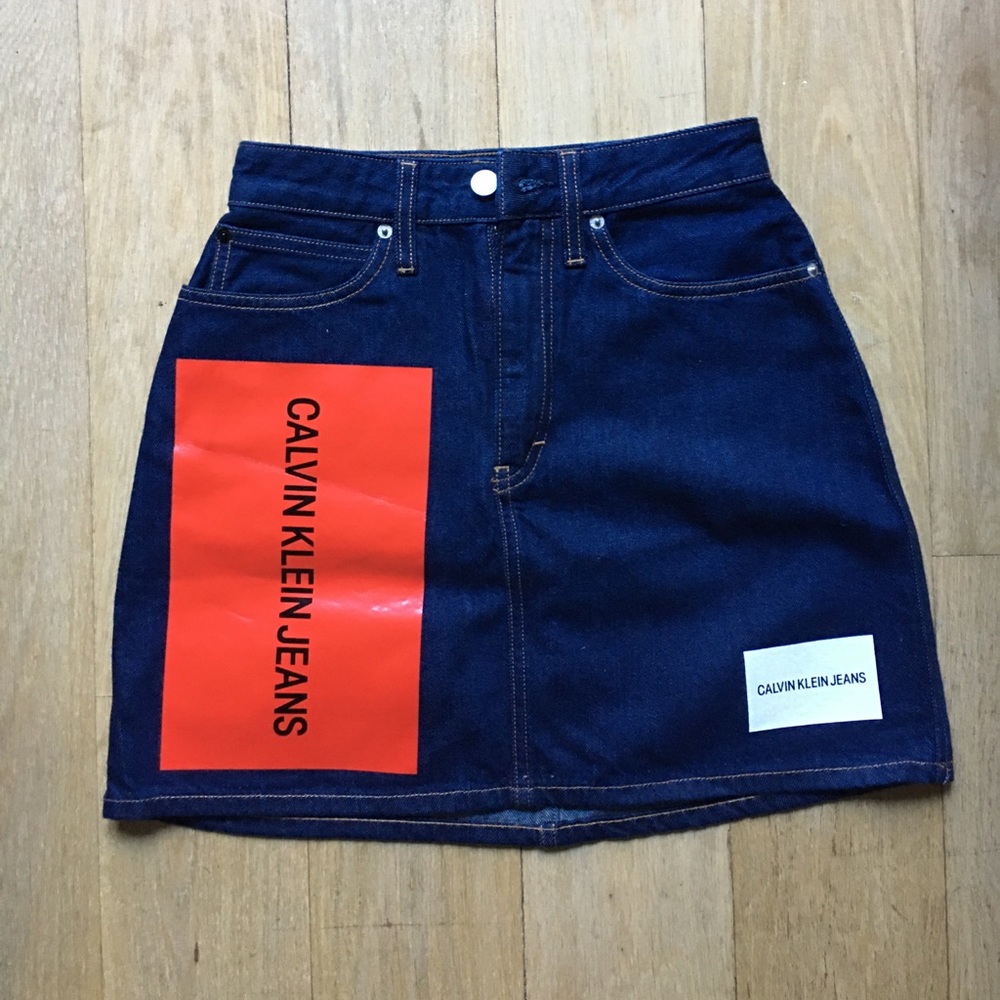 Calvin Klein Denim Mini Skirt